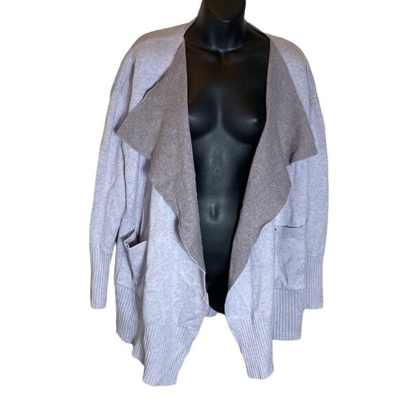 Lululemon still lotus wrap reversible long cardigan sweater - Picture 5 of 12